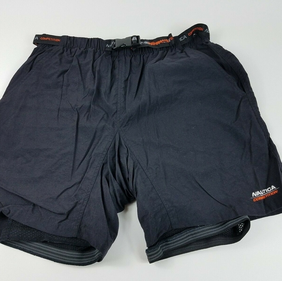 Nautica Mens Side Stripe Competition Fleece Short